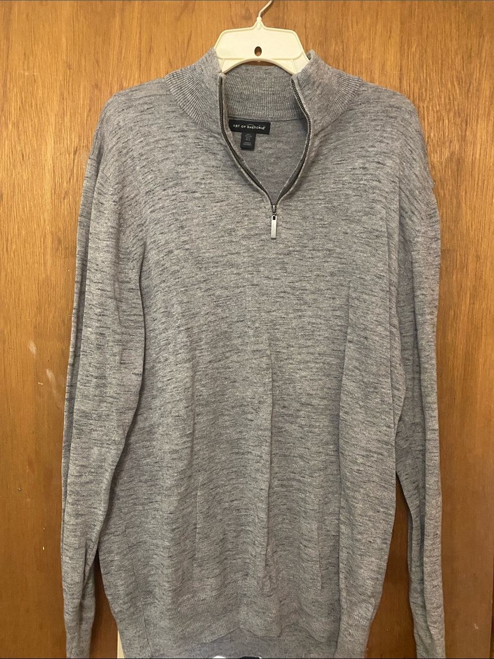 Men's Lightweight Gray Half-Zip Sweater by Apt. 9